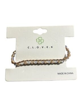 Clover Braided Beaded Bracelet